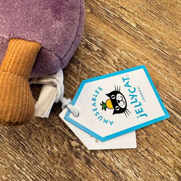 Jellycat Eggplant Bag Charm Jellycat Charm Bag Flair Gift FAST SHIP NEW - Picture 5 of 8